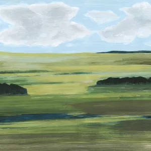 Halcyon Valley I Oil painting by Grace Popp
