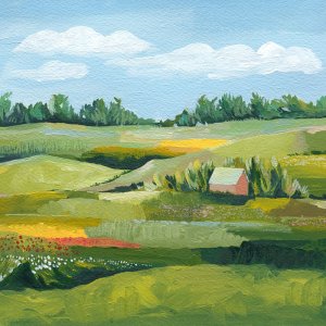 Idyllic Valley II by Grace Popp Oil Painting