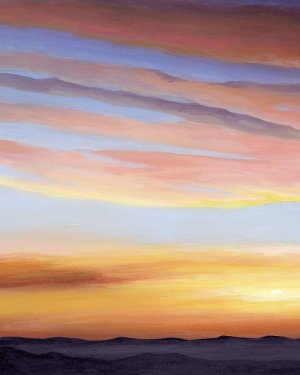 Ignited Dusk I by Grace Popp Oil Painting