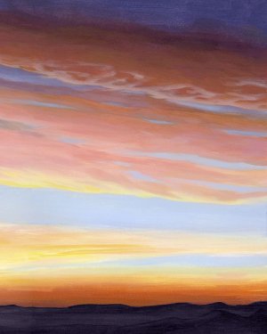Ignited Dusk II by Grace Popp Oil Painting