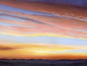 Ignited Dusk III by Grace Popp Oil Painting
