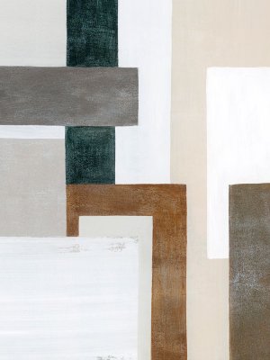 Industrial Layers II Oil Painting by Grace Popp - Contemporary