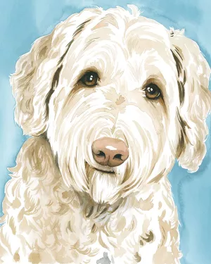 Labradoodle I by Grace Popp Oil Painting
