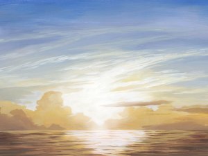 Luminous Waters III Oil Painting by Grace Popp - Bestsellers