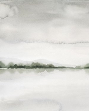 Misty River View I by Grace Popp Oil Painting