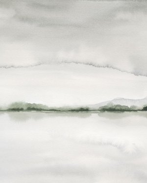Misty River View II by Grace Popp Oil Painting