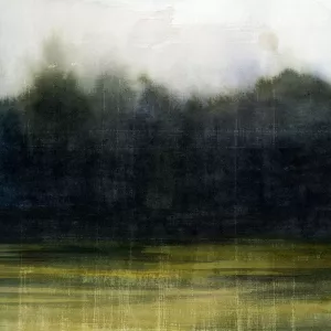 Mossy Treeline I Oil Painting by Grace Popp - Contemporary