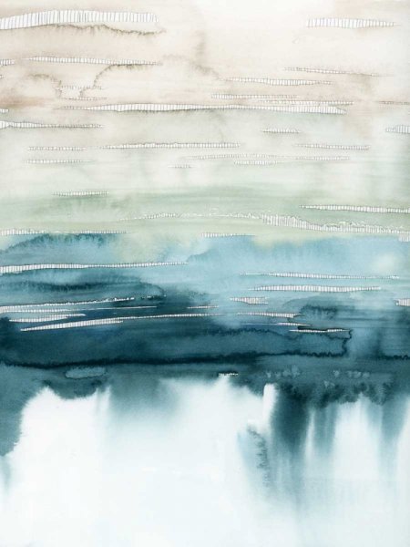 Organic Cascade I by Grace Popp - Hand-Painted Oil Painting Reproduction