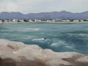 Periwinkle Cove I by Grace Popp Oil Painting