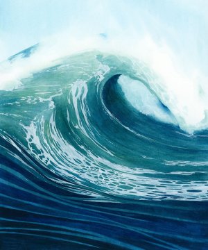 Sea Foam I by Grace Popp Oil Painting