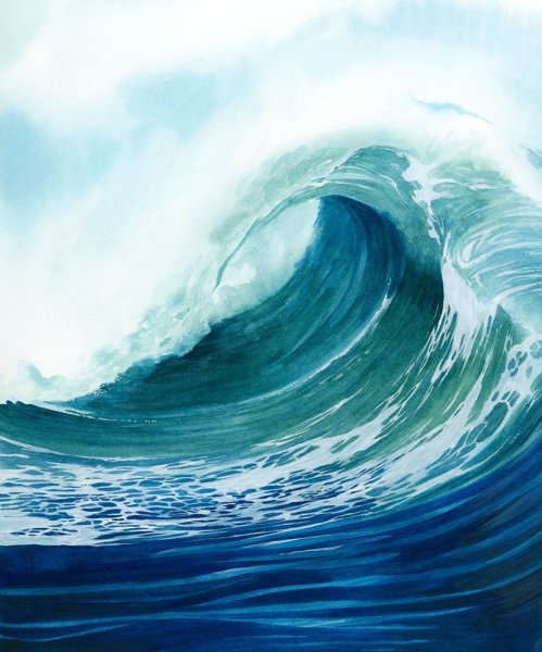 Main Product Photo of Sea Foam II Painting by Grace Popp