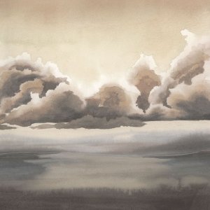 Sepia Sea Fret I by Grace Popp Oil Painting