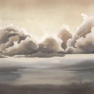 Sepia Sea Fret I by Grace Popp Oil Painting