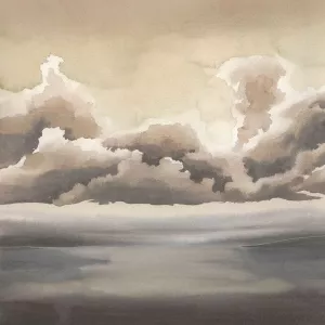 Sepia Sea Fret II by Grace Popp Oil Painting