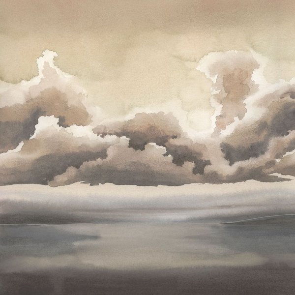 Main Product Photo of Sepia Sea Fret II Painting by Grace Popp