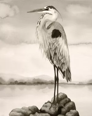 Sepia Watcher I by Grace Popp Oil Painting