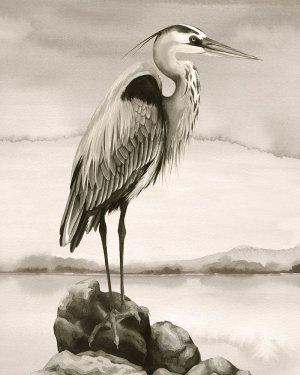 Sepia Watcher II by Grace Popp Oil Painting