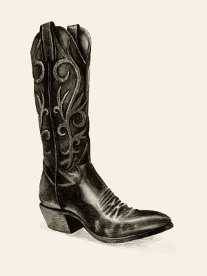Shiny Boots I by Grace Popp Oil Painting