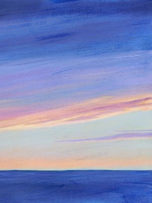 Sunbeam Twilight II Oil painting by Grace Popp