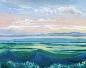 Sunset Outlook I Oil painting by Grace Popp