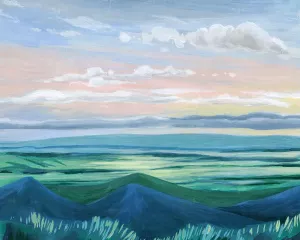 Sunset Outlook I by Grace Popp Oil Painting