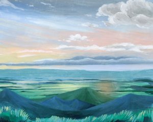 Sunset Outlook II by Grace Popp Oil Painting