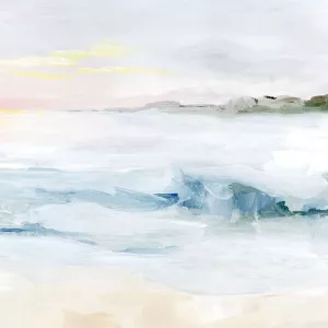 Surf at Dawn II Oil Painting by Grace Popp - Contemporary