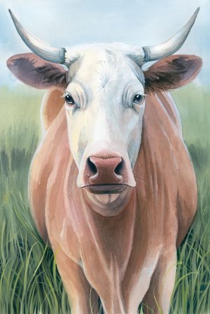Sweet Valley Farm I Oil painting by Grace Popp