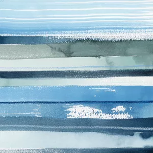 Tidal Stripes I Oil Painting by Grace Popp - Contemporary