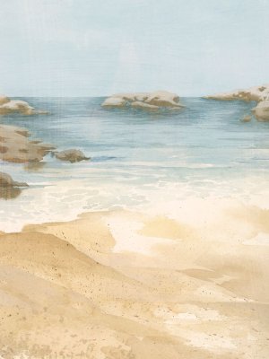 Tranquil Beach I Oil painting by Grace Popp