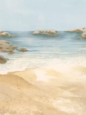 Tranquil Beach I by Grace Popp Oil Painting