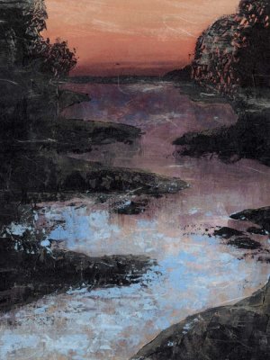 Twilight Canal II Oil painting by Grace Popp