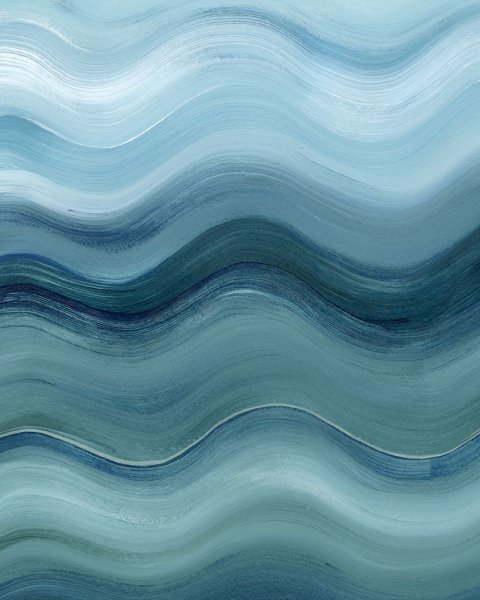 Uneven Ocean I by Grace Popp - Hand-Painted Oil Painting Reproduction