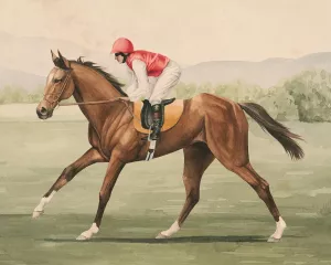 Vintage Equestrian I by Grace Popp Oil Painting