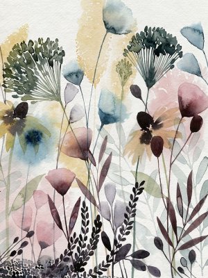 Watercolor Wildflower II by Grace Popp Oil Painting