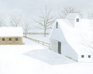 Whiteout Farm II by Grace Popp Oil Painting