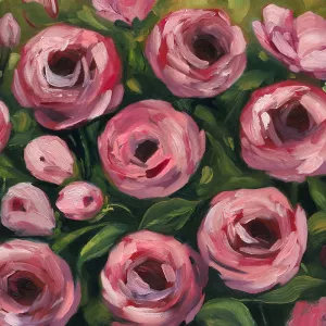 Wiliest Roses I by Grace Popp Oil Painting