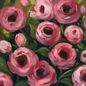 Wiliest Roses II by Grace Popp Oil Painting