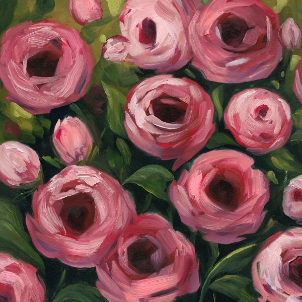 Main Product Photo of Wiliest Roses II Painting by Grace Popp