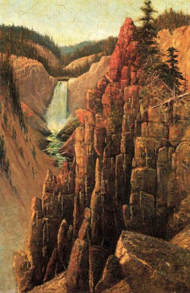 Main Product Photo of Lower Falls, Yosemite Painting by Grafton T Brown