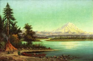 Mount Tacoma, Washington Territowy painting by Grafton T Brown
