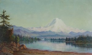 Mt. Tacoma from Lake Washington by Grafton Tyler Brown Oil Painting