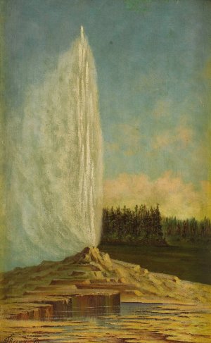Yellowstone Geyser by Grafton Tyler Brown Oil Painting