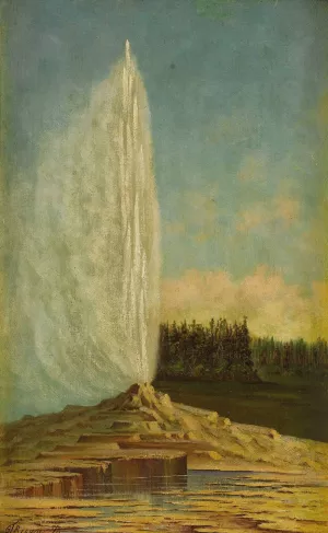 Yellowstone Geyser by Grafton Tyler Brown Oil Painting