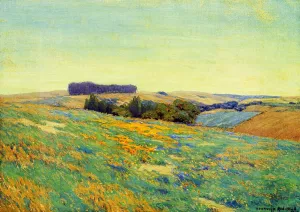Poppies and Lupine Oil painting by Granville Redmond