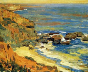 Seascape Study by Granville Redmond - Oil Painting Reproduction