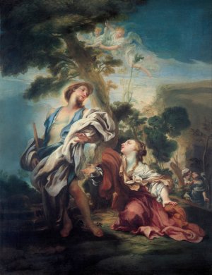 Noli Me Tangere by Gregorio De' Ferrari Oil Painting