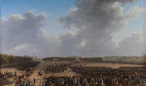 Parade Celebrating the End of Military Action in the Kingdom of Poland on Tsaritsa Meadow in St Petersburg on 6 october 1831 by Grigory Chernetsov Oil Painting