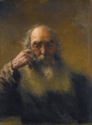 Portrait Of A Man by Grigory Grigorievich Myasoedov Oil Painting