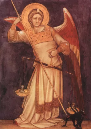 Archangel painting by Guariento D'Arpo